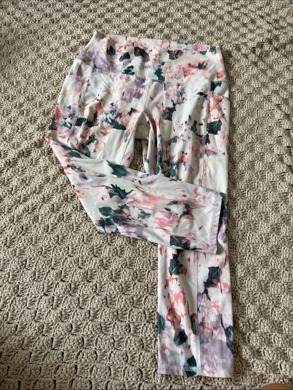 RBX Blush Multi Floral High-Waist Leggings